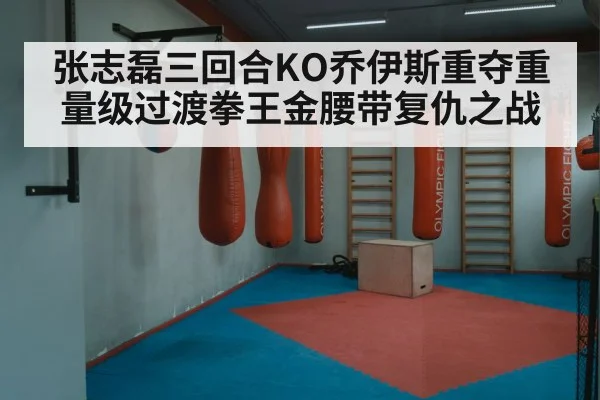 张志磊三回合KO乔伊斯重夺重量级过渡拳王金腰带复仇之战